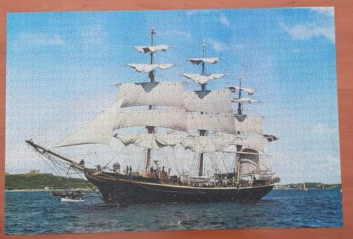 Compleet puzzel van 1500 stukjes "zeilboot" Jig Saw, Hobby en Vrije tijd, Denksport en Puzzels, Gebruikt, Legpuzzel, 500 t/m 1500 stukjes