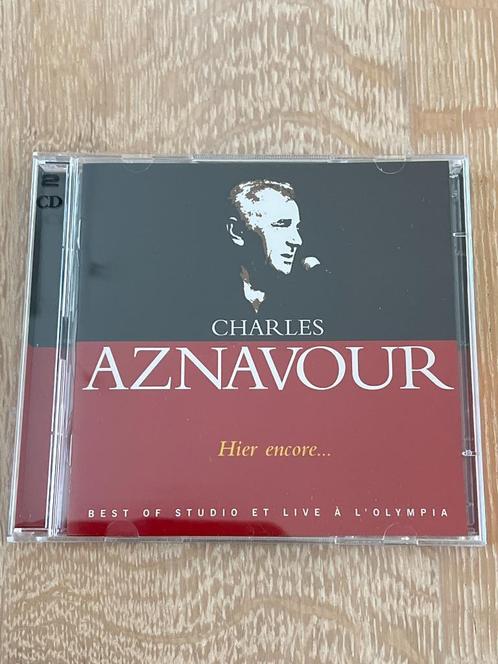 CD Charles Aznavour -- Hier Encore -- Double CD en parfait é, CD & DVD, CD | Francophone, Comme neuf, Enlèvement ou Envoi