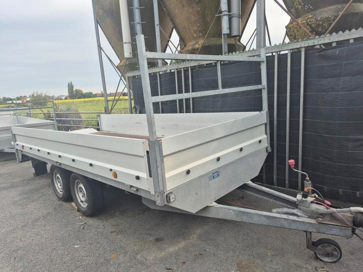 Geremde Plateau aanhangwagen  MTG 2000 kg, Doe-het-zelf en Bouw, Transportwagens, Gebruikt, Ophalen