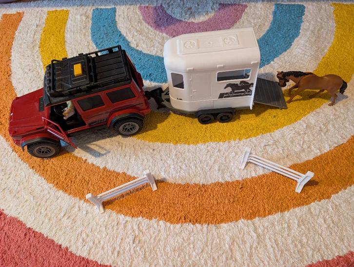 Dickie Playlife Paardentrailer Set, Kinderen en Baby's, Speelgoed |Speelgoedvoertuigen, Zo goed als nieuw, Ophalen of Verzenden