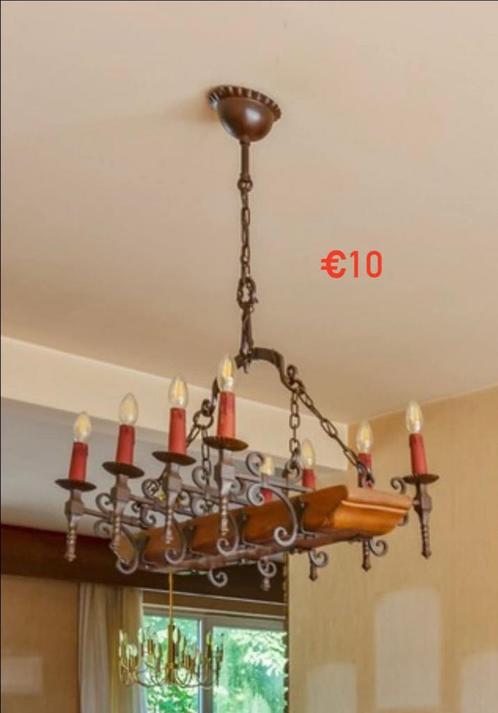 Verschillende lusters, Huis en Inrichting, Lampen | Hanglampen, Gebruikt, Ophalen