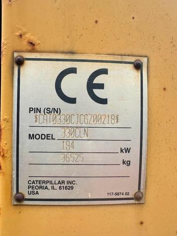 Cat 330 C LN for parts beschikbaar voor biedingen