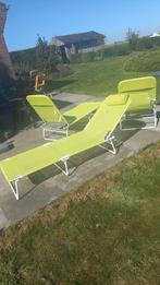 Set opvouwbare ligbedden tuin, Tuin en Terras, Ophalen, Zo goed als nieuw