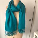 Turquoise pashmina, Enlèvement ou Envoi, Comme neuf, Pashmina