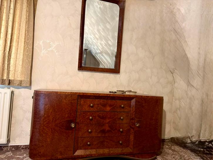 Commode met spiegel Art Deco, Antiek en Kunst, Antiek | Overige Antiek, Ophalen