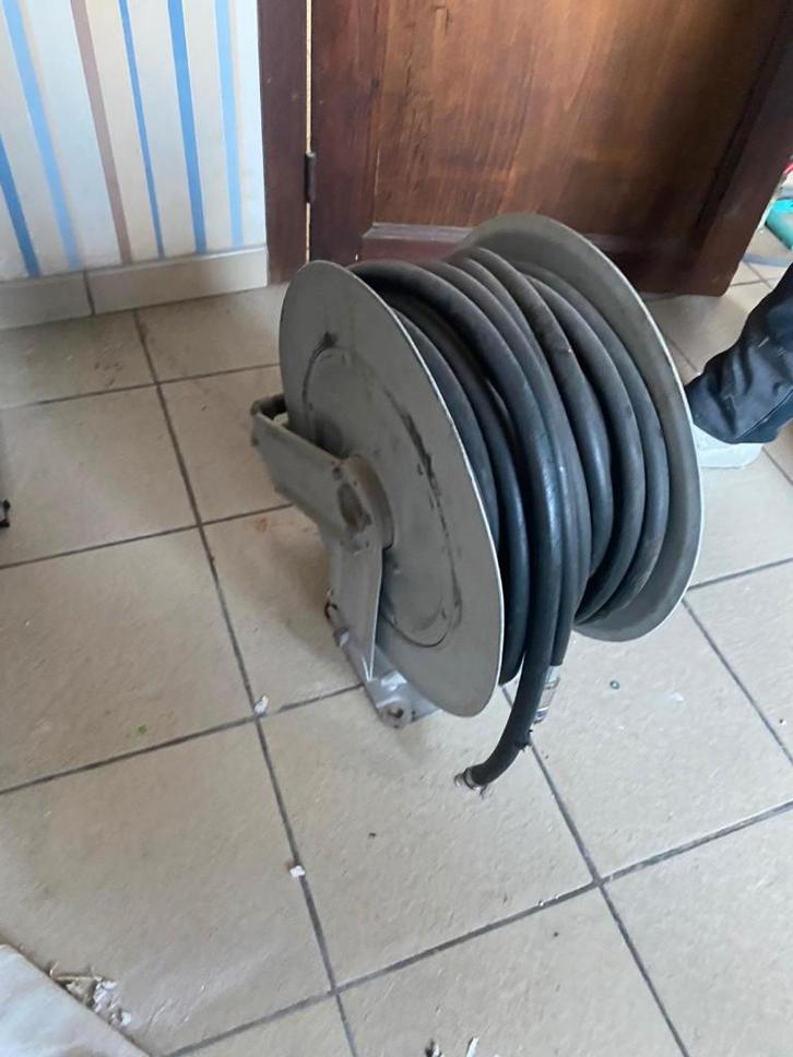 Contimac Slanghaspel 15m, Doe-het-zelf en Bouw, Compressors, Zo goed als nieuw, 10 bar of meer, Mobiel, Ophalen of Verzenden