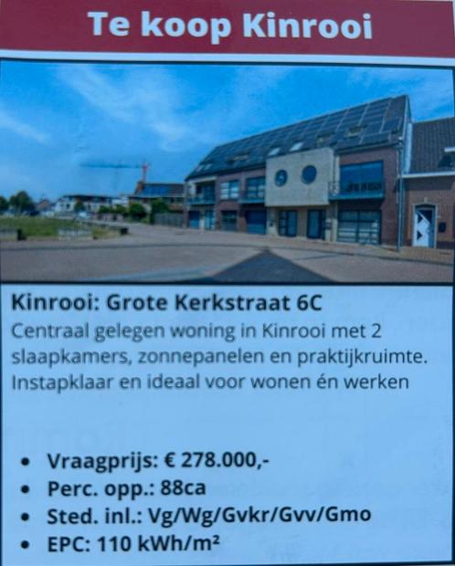 Te Koop in Kinrooi. Bel-etage woning, Immo, Huizen en Appartementen te koop, Provincie Limburg, tot 200 m², Tussenwoning, B