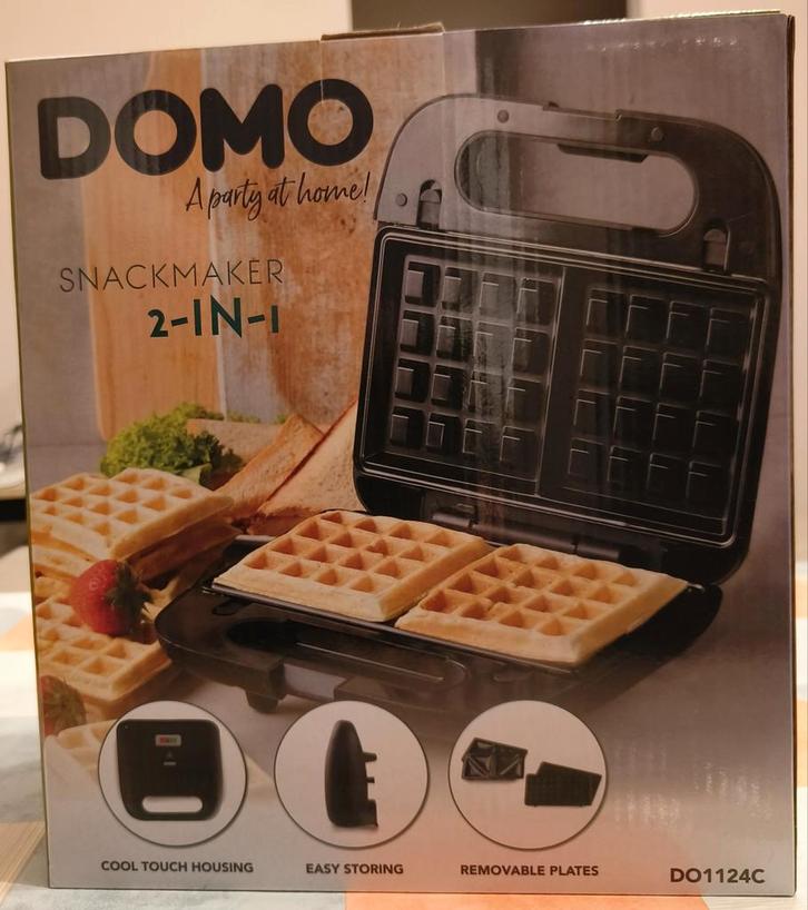 Gaufrier et croque-monsieur 2 en 1, Electroménager, Gaufriers, Neuf, Enlèvement