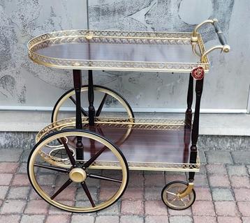 Vintage Italiaanse Formica Alloy 60s barwagen/drankenwagen beschikbaar voor biedingen