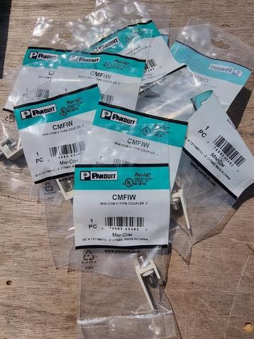 Panduit Mini-Com F-Type Couplers (coax, 10 stuks, nieuw) beschikbaar voor biedingen