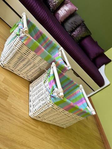 Rieten opbergmanden set van 2stuks beschikbaar voor biedingen