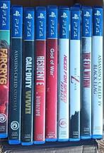 9 PS4 games aan 10€/st of lot voor 80€, Ophalen, Online, Gebruikt, Vanaf 18 jaar