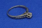 Wit gouden ring 18kt met 13 diamanten, Handtassen en Accessoires, Antieke sieraden, Ophalen of Verzenden, Goud, Ring, Met edelsteen