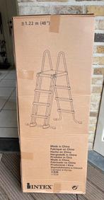 Zwembadladder intex voor zwembad 1m22 nieuw in doos, Tuin en Terras, Zwembad-toebehoren, Ophalen