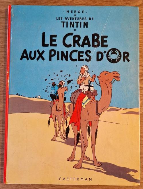 Tintin - Le crabe aux pinces d'or - 8 – HC (1975) Strip, Boeken, Stripverhalen, Gelezen, Eén stripboek, Ophalen of Verzenden