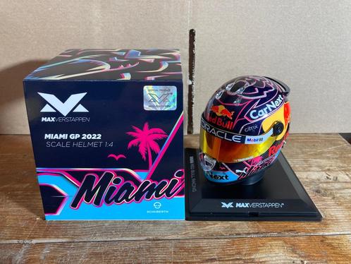 Max Verstappen 1:4 helm Miami GP 2022 Red Bull Racing RB18, Verzamelen, Automerken, Motoren en Formule 1, Nieuw, Formule 1, Ophalen of Verzenden