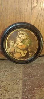 Gravure religieuse 27cm de diamètre, n150, Antiquités & Art, Enlèvement ou Envoi