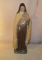 Mooi antieke beeld van de Heilige Theresia - 41cm, Antiek en Kunst, Ophalen of Verzenden