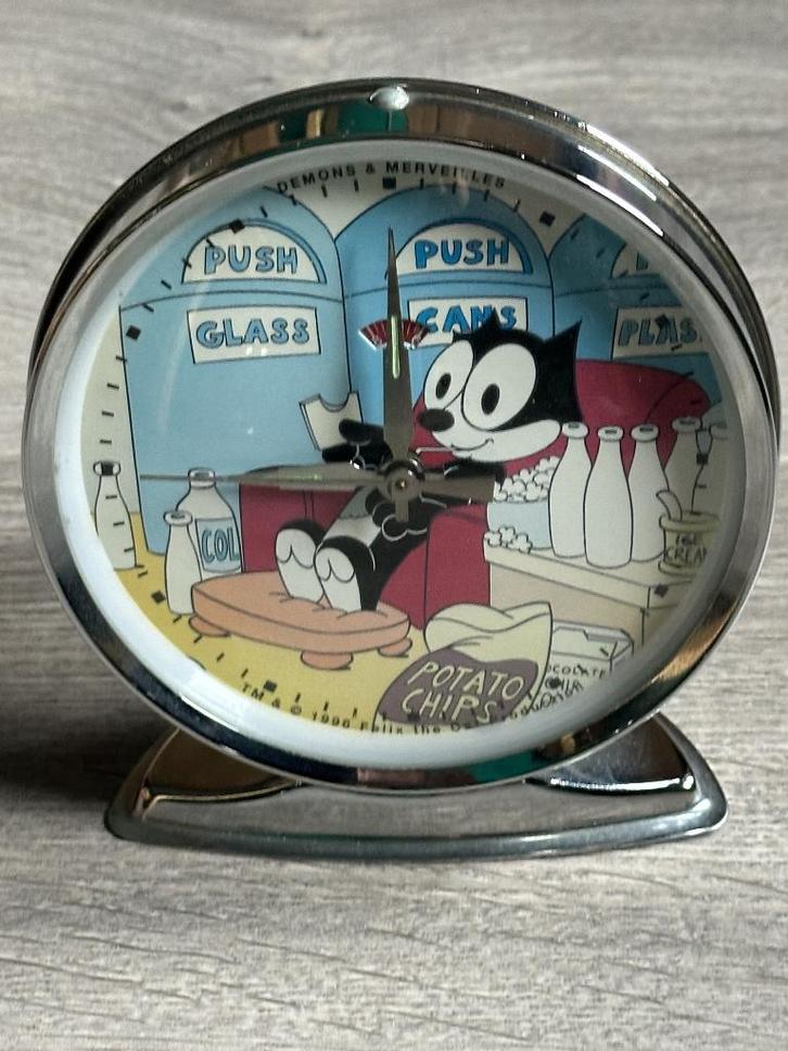 FELIX LE CHAT "Démons & Merveilles" mechanische klok - 35€, Antiek en Kunst, Antiek | Klokken, Ophalen of Verzenden
