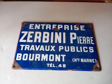 Plaque émaillée  beschikbaar voor biedingen