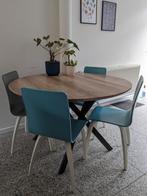 Table ronde en bois, Maison & Meubles, Tables | Tables à manger, Comme neuf, 100 à 150 cm, 100 à 150 cm, Rond