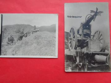 WO 1 , twee originele en bijzondere foto's , originelen  beschikbaar voor biedingen