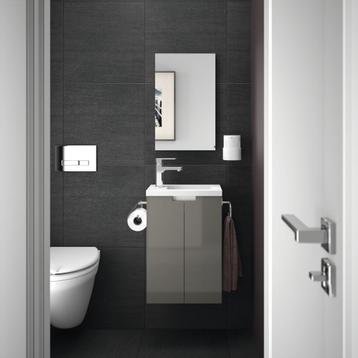 Lavabo Allibert avec miroir et 2 accessoires, Neuf, 25 à 50 cm, Moins de 100 cm, Meuble lavabo