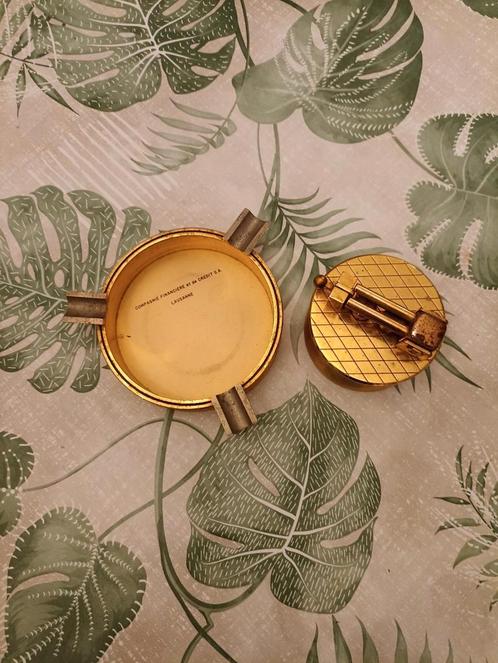 Briquet de table et cendrier assorti, Antiek en Kunst, Curiosa en Brocante, Ophalen of Verzenden