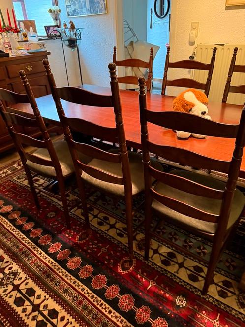 Volledige eetkamer met tafel, 6 stoelen, buffetkasten, Huis en Inrichting, Complete eetkamers, Ophalen of Verzenden