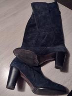 Dameslaarzen mt 38 in blauw suède, ANDERE, Enlèvement ou Envoi, Comme neuf, Bleu