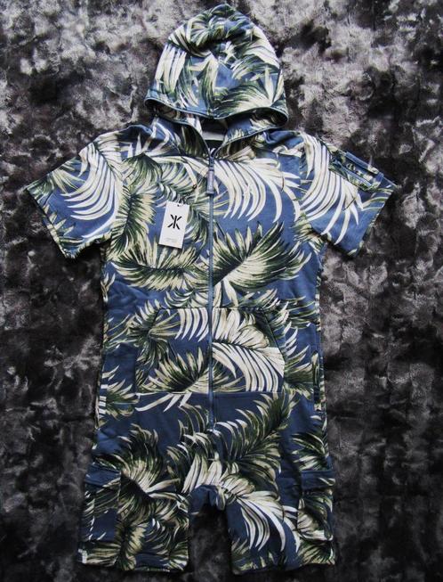 Onepiece Vintage Palm Leaf Short Jumpsuit Maat Large - Nieuw, Kleding | Heren, Sportkleding, Nieuw, Algemeen, Maat 52/54 (L), Blauw