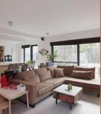 Hoekzetel in cognackleur GERESERVEERD, Huis en Inrichting, Ophalen, Zo goed als nieuw