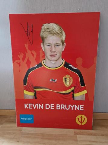 Poster Kevin De Bruyne op harde houten plaat beschikbaar voor biedingen