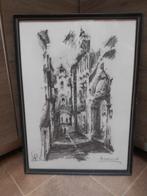 Dessin ancien à la plume - Signé., Enlèvement