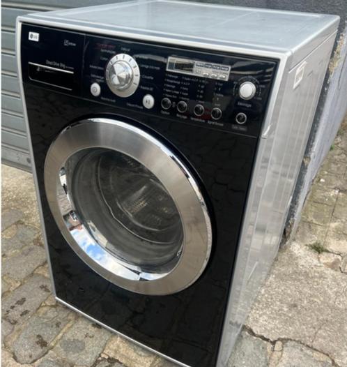 Lave linge LG Dir.Drive - Grand format H. 94/L.64cm.Noir bri, Electroménager, Lave-linge, Reconditionné, Chargeur frontal, 8 à 10 kg