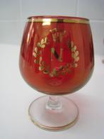 4 vintage jaren 60 Luminarc Napoleonglas rood bourbon cognac, Collections, Verres & Petits Verres, Enlèvement ou Envoi