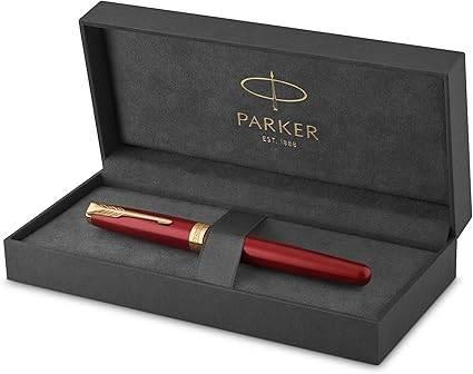 Parker Sonnet vulpen | gouden trim | Nieuw, Verzamelen, Pennenverzamelingen, Nieuw, Vulpen, Parker, Met doosje, Verzenden