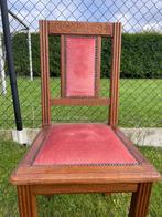 4 stoelen met speciaal patroon, Vintage, Brun, Enlèvement, Utilisé