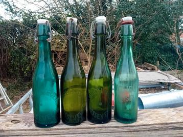 Oude vintage bierflessen Arnold Lievens Bassevelde, Enlèvement ou Envoi, Utilisé