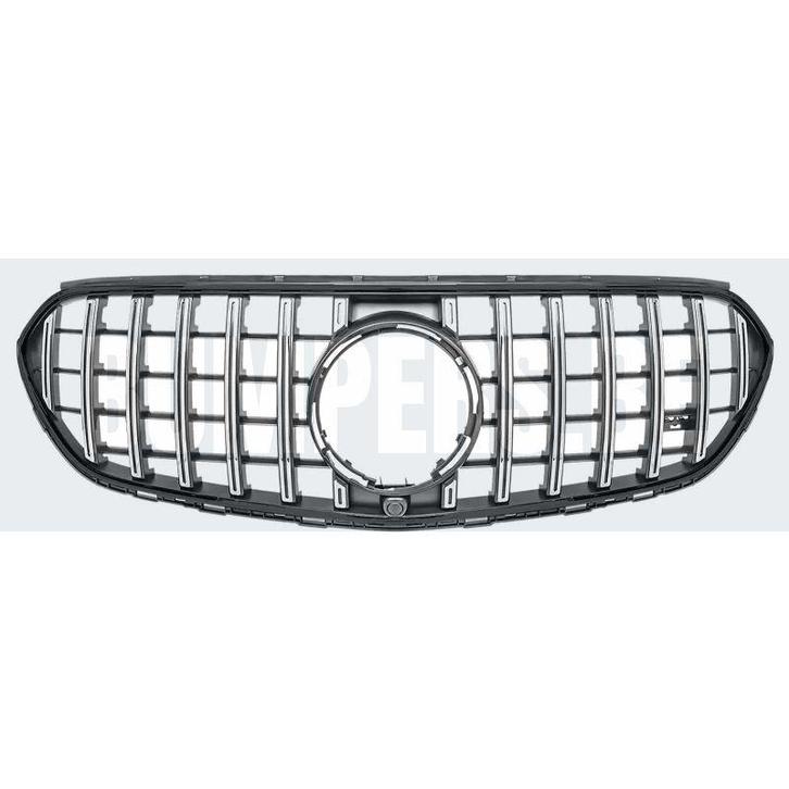 Grill Chroom/Zwarte GT Panamericana Grille Mercedes GLC X254, Auto-onderdelen, Overige Auto-onderdelen, Gebruikt, 6 maanden garantie