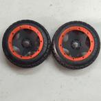 HPI Baja 5B voorwielen, goed profiel, beadlock-ringen nieuw, Enlèvement ou Envoi, Utilisé, Autres échelles, Pièce