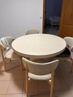 Nette keukentafel beige (betonlook) 120cm, Maison & Meubles, Tables | Tables à manger, Enlèvement, Comme neuf