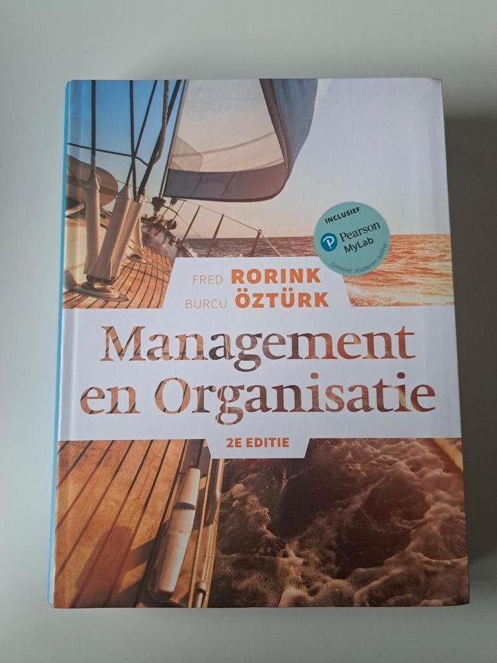 Fred Rorink - Management en organisatie (Perfecte staat), Boeken, Schoolboeken, Zo goed als nieuw, Nederlands, Overige niveaus