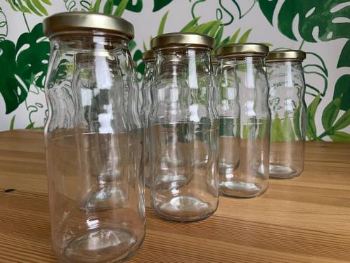 Glazen fles - 25 flessen met goudkleurig draaideksel, Hobby en Vrije tijd, Knutselen, Gebruikt, Overige typen, Ophalen