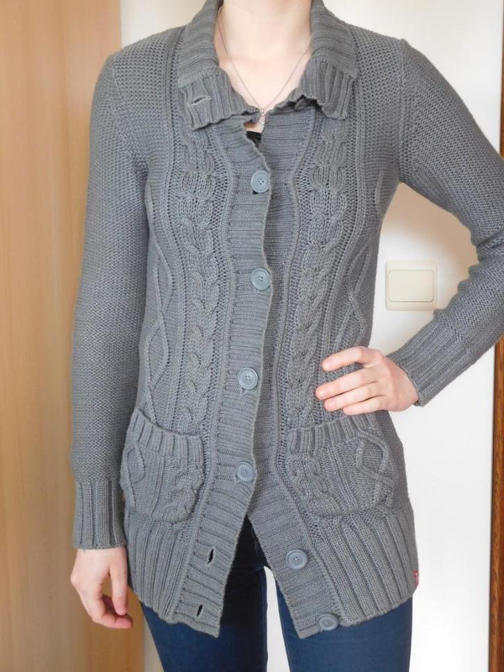 EDC grijs lang vest maat M, Kleding | Dames, Truien en Vesten, Zo goed als nieuw, Maat 36 (S), Grijs, Verzenden