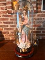 Mariabeeld met kind onder stolp, Antiquités & Art, Antiquités | Objets religieux, Enlèvement ou Envoi
