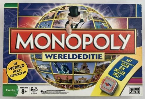 Monopoly Wereldeditie Wereld Editie Bordspel Gezelschapsspel, Hobby en Vrije tijd, Gezelschapsspellen | Bordspellen, Zo goed als nieuw