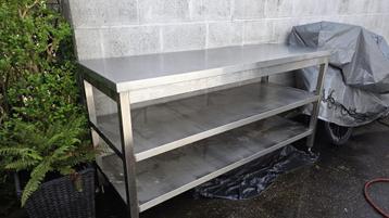 Professionele roestvrij stalen keukentafel (T4TT2ST6170) beschikbaar voor biedingen