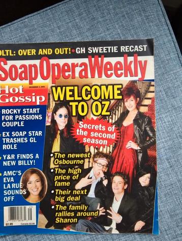 Soap Opera Weekly december 2, 2002 beschikbaar voor biedingen