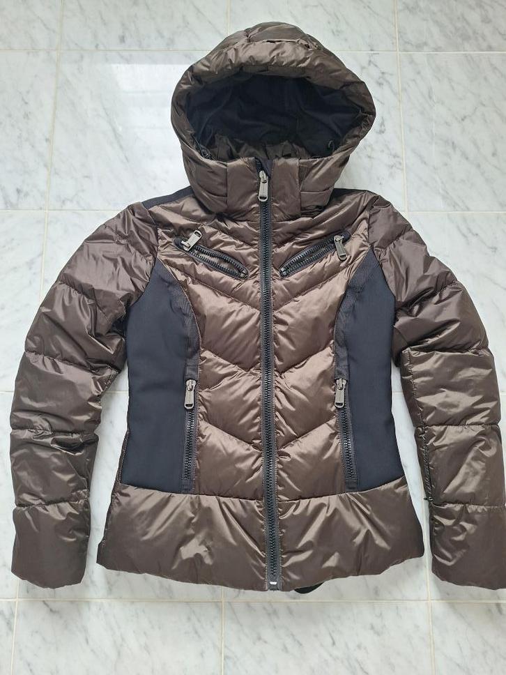GOLDBERGH bruine ski-jas voor dames 38, Kleding | Dames, Jassen | Winter, Zo goed als nieuw, Maat 38/40 (M), Bruin, Ophalen of Verzenden
